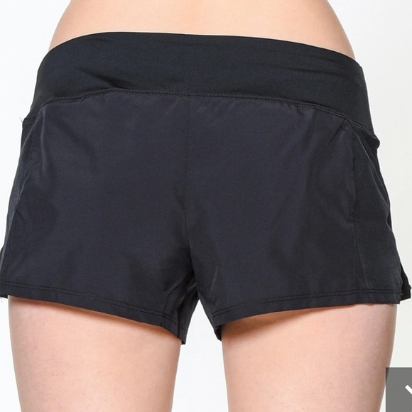 Nike Women's Black Dry Crew Running Shorts - Picture 3 of 6
